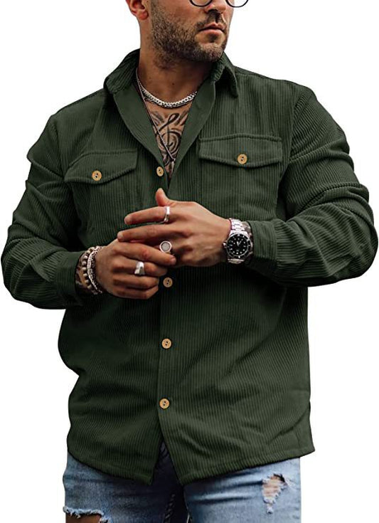 Men's Outdoor Vintage Corduroy Shirt Jacket